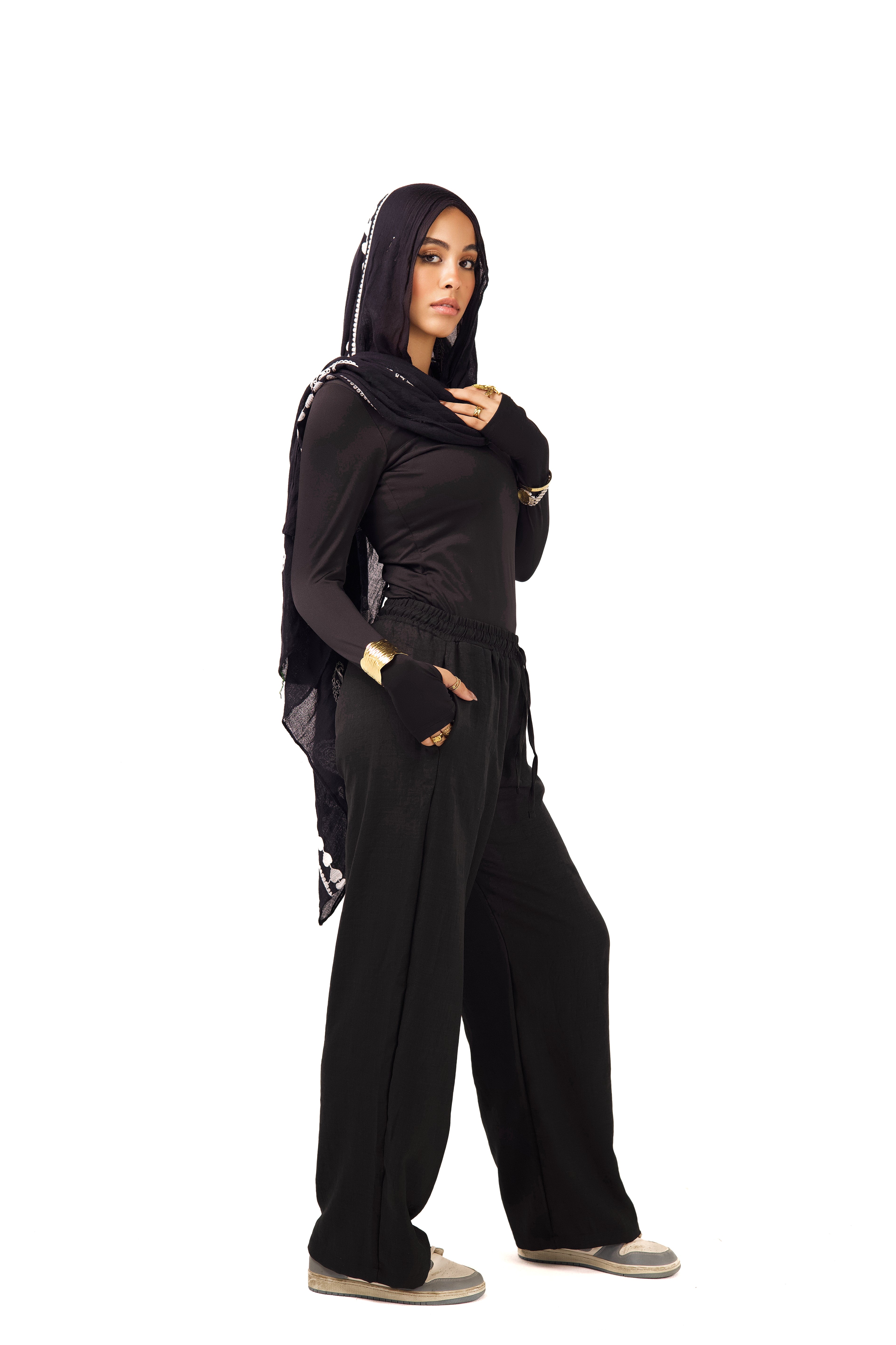 Black Linen Pant