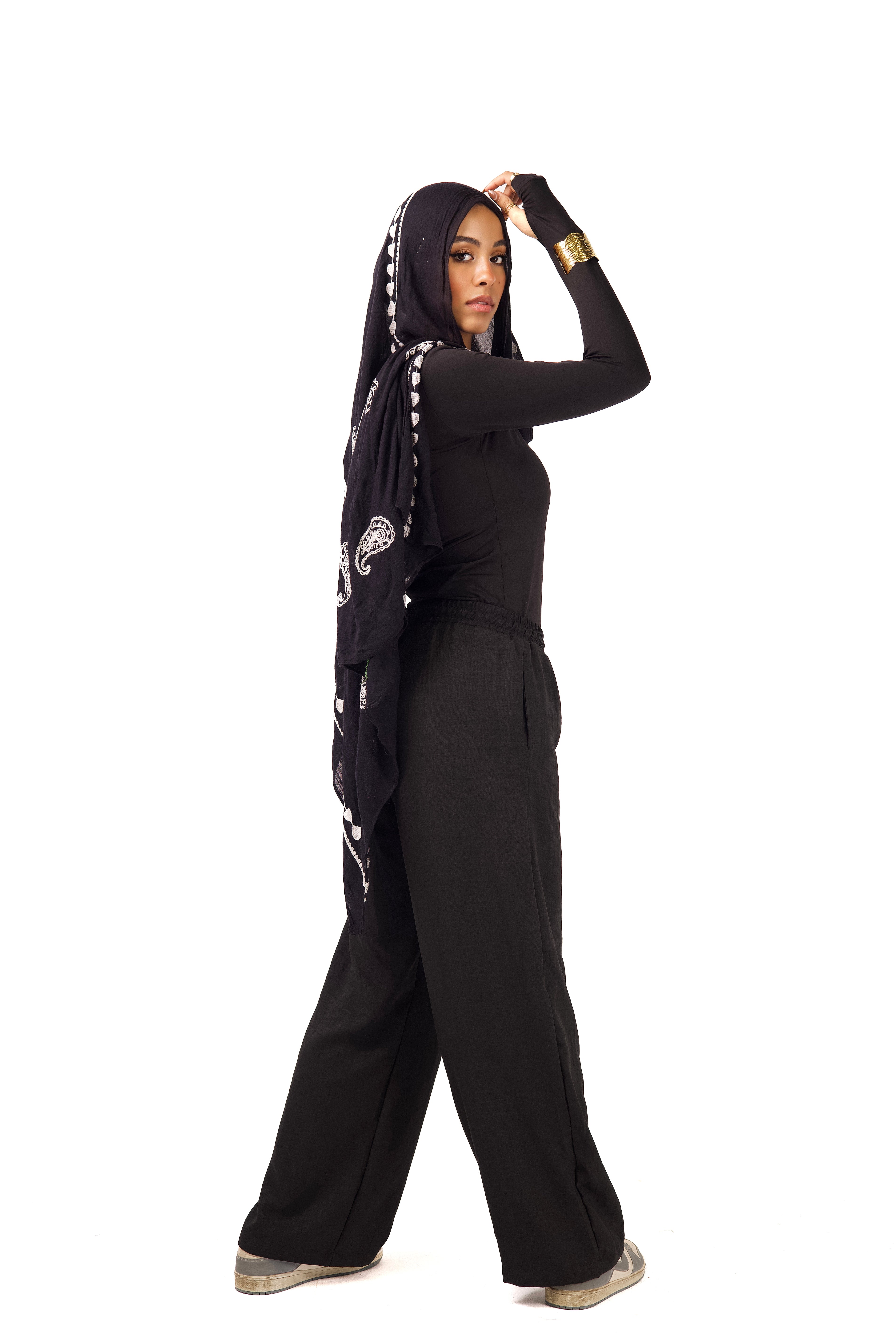 Black Linen Pant