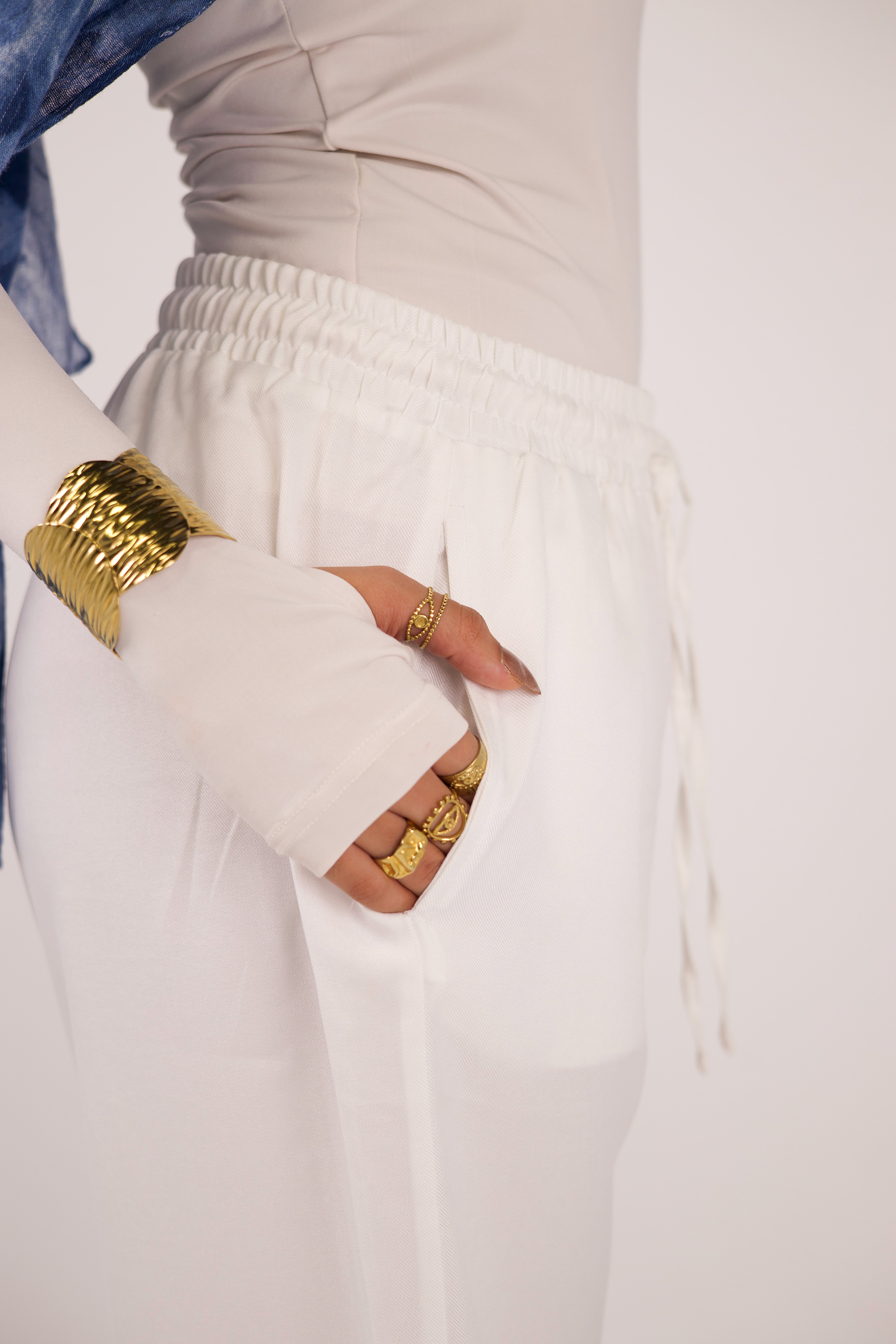 White Linen Pant (See-Through)