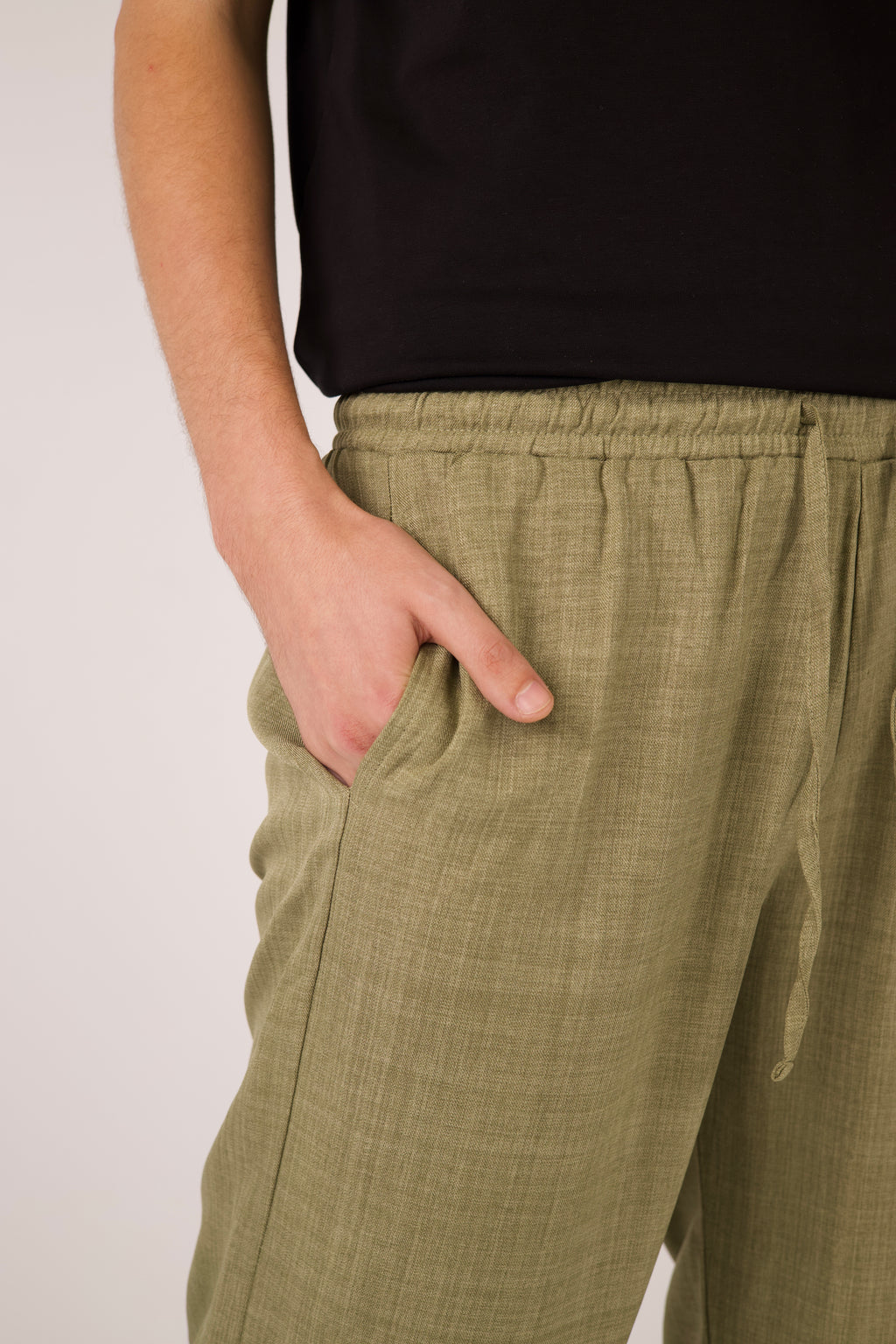 Olive Linen Pants