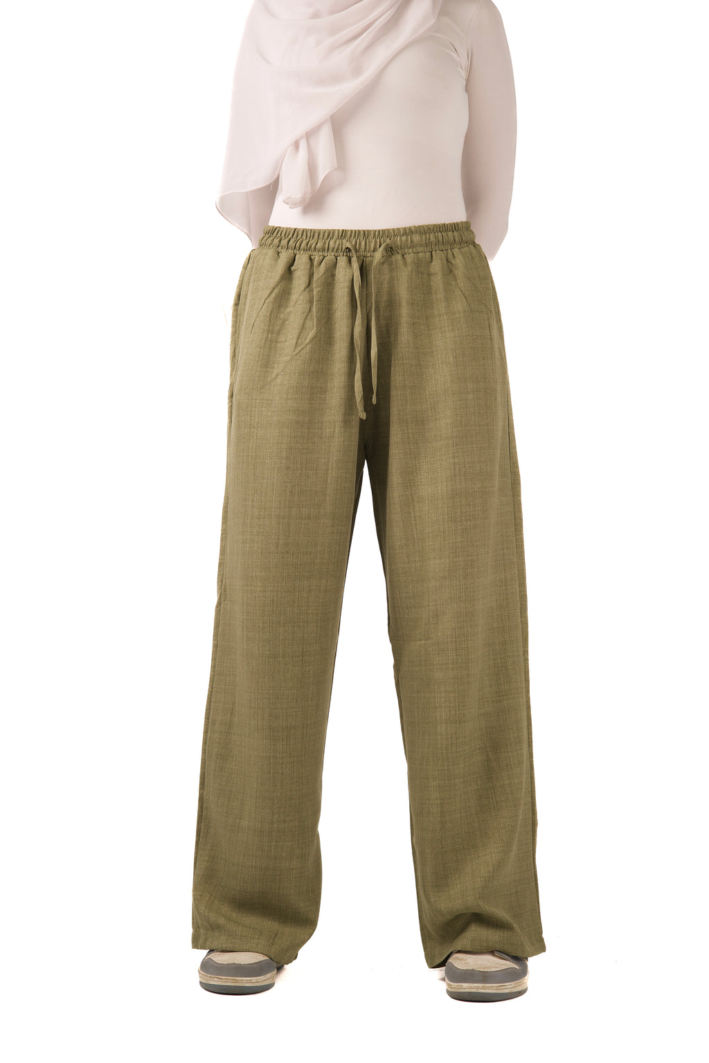 Olive Linen Pant