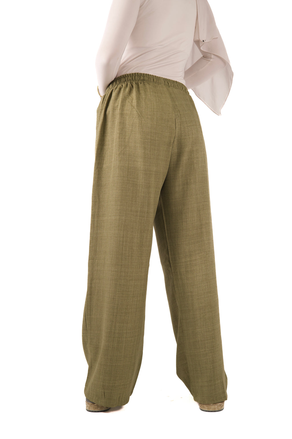 Olive Linen Pant
