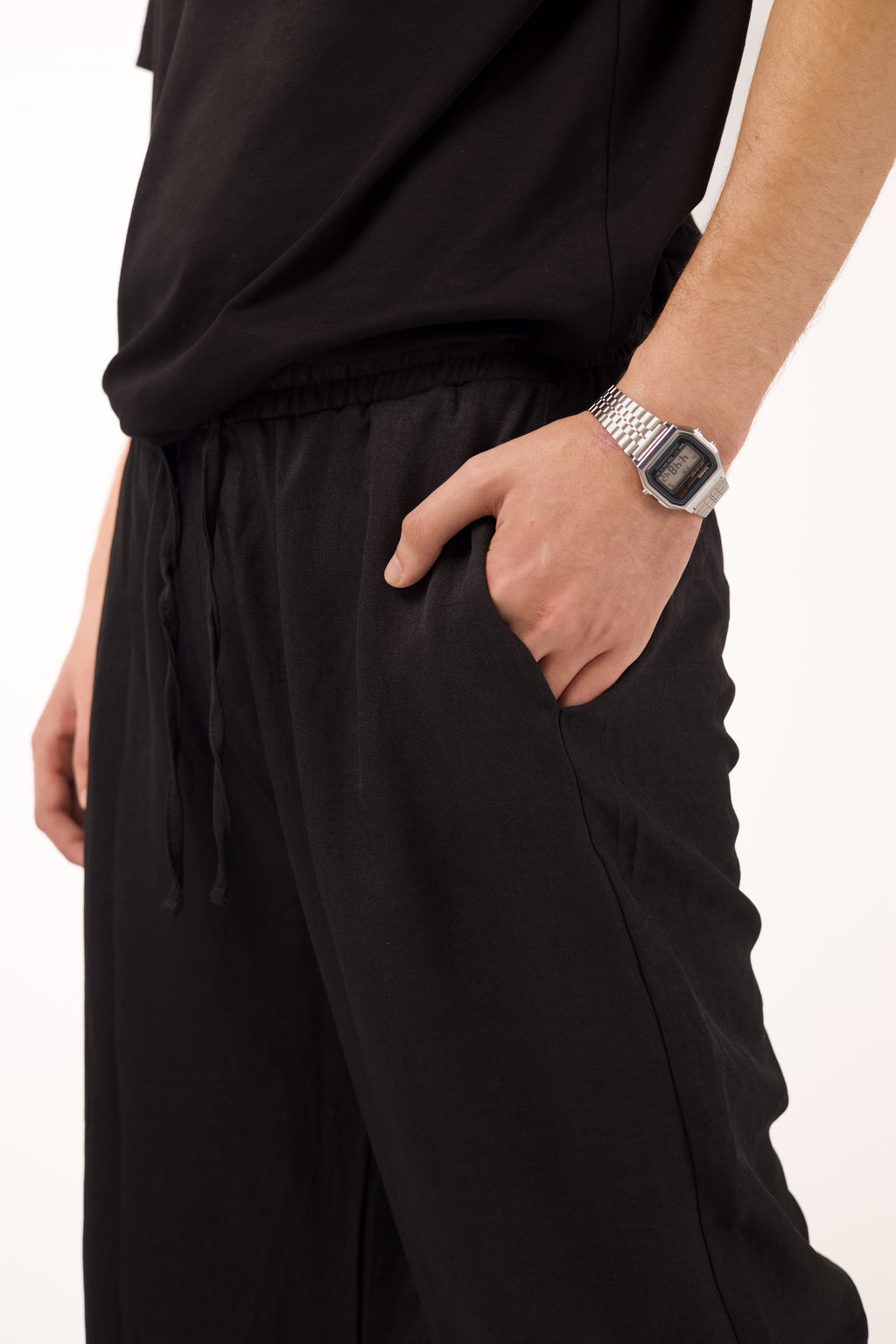 Black Linen Pants