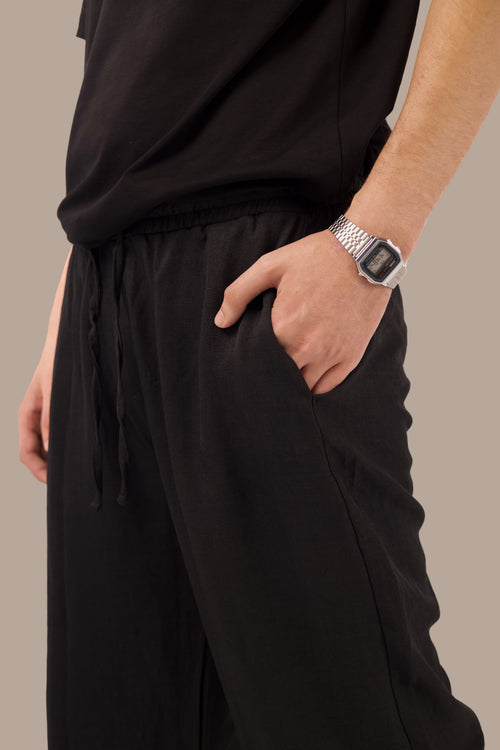 Black Linen Pants