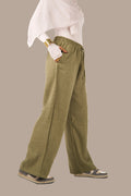 Olive Linen Pants