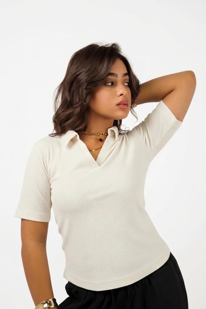 IMG_1648.jpg Off-white velvet top - Image 1